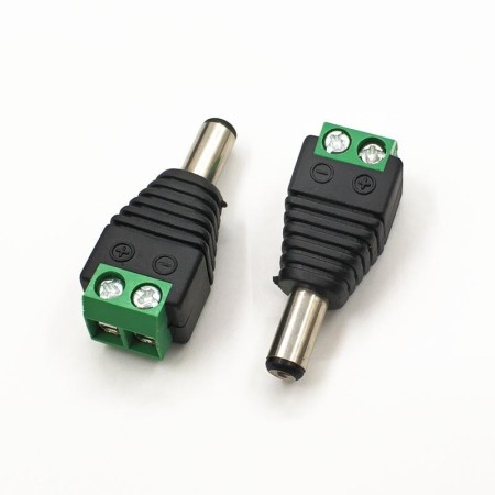 Conector de alimentare (TATA), 12V, cu surub, 5.5*2.1mm, LN-CT01G, ...