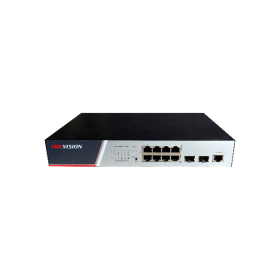 Switch Hikvision DS-3E2510P(B), Switching Capacity 336 Gbps, 8 Giga...