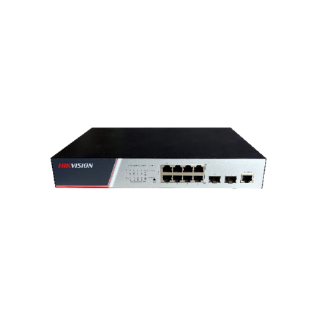 Switch Hikvision DS-3E2510P(B), Switching Capacity 336 Gbps, 8 Giga...