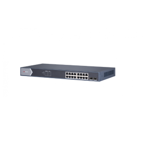 Switch Gigabit DS-3E1518P-SI, L2, 16-Port, PoE - hikvision-romania.ro