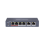 Switch Hikvision DS-3E0106P-E-M, Switching capacity 1.6 Gbps, 4 x 1...