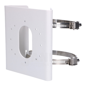 Suport de montaj pe stalp Hikvision DS-1275ZJ-S-SUS, dimensiuni: 14...