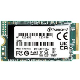 Transcend 512GB, M.2 2242,PCIe Gen3x4, NVMe, 3D TLC, DRAM-less, EAN...