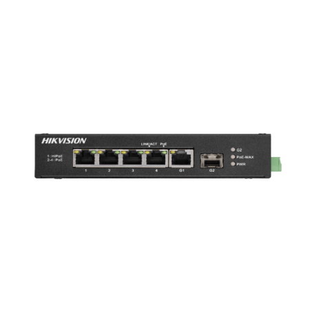 Switch Hikvision DS-3T0306HP-E/HS, 4-port, HiPOE - hikvision-romani...