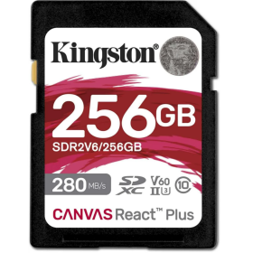 Card de Memorie SDXC Kingston Canvas React Plus Class 10 UHS-II 256...