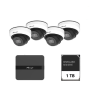 Kit supraveghere video Milesight 4 buc camera Dome MS-C2973-PD + 1 ...