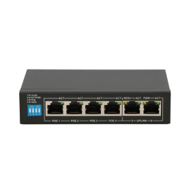 Extralink EUROS V2 PoE Switch 4x 100Mb/s PoE/PoE+ 2x RJ45 Uplink 10...
