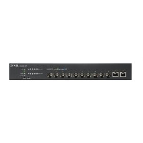 XS1930-12F, 10-port 10G Smart Managed Fiber Switch, 2 Multi-Gigabit...