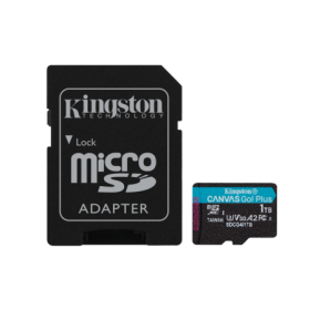 Card de Memorie MicroSDXC Kingston,1TB,Canvas GO Plus ,Cu Adaptor -...
