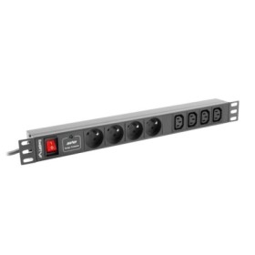 Unitate distributie alimentare PDU 19", 1U, 10A, 4 prize si 4 prize...