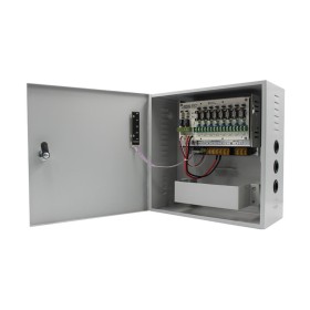 Strong Euro PowerSursa de alimentare CCTV 12V 10A 8 iesiri cu back-up STR1210-08CBD