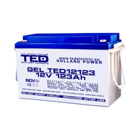 BATERIE AGM GEL TED12123M8 12V 123Ah