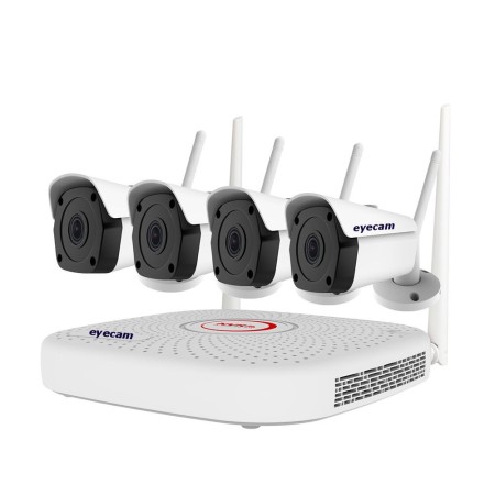 EyecamSistem supraveghere video WiFi 5MP 25M 4 camere Eyecam