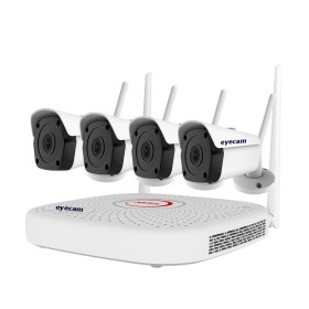 EyecamSistem supraveghere video WiFi 8MP 25M 4 camere Eyecam