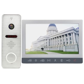 Kit Videointerfon AHD Morningtech 7” HD Slot Card - Alb - hikvision...