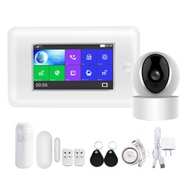 Sistem de alarma wireless PGST PG-106 WIFI GSM si camera wireless -...