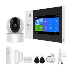 Sistem de alarma wireless WiFi 3G PGST PG-107 si camera wireless - ...