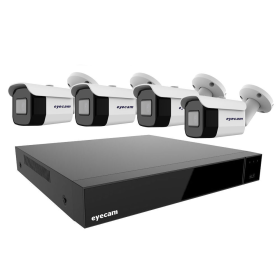 Sistem Supraveghere Video 4 Camere Exterior 8MP 4K 3.6mm 25M - hikv...