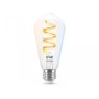 Bec LED RGB inteligent WiZ Connected Filament Clear ST64, Wi-Fi, E2...