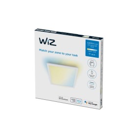 Panou LED WiZ Panel SQ, Wi-Fi, control vocal, 36W, 3400 lm, lumina ...