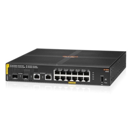 HPE Aruba Networking CX 6000 12G Class4 PoE 2G/2SFP 139W Switch - h...