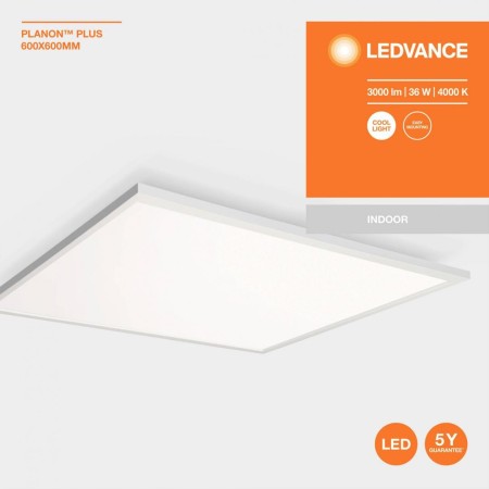 Panou LED Ledvance PLANON+ 600, 36W, 3000 lm, lumina neutra (4000K)...