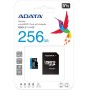 Card de Memorie MicroSDXC Adata Premier, 256GB, Adaptor SD, Class 1...